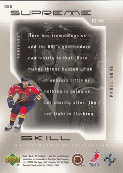 1999-00 SP Authentic - Supreme Skill #SS6 Pavel Bure Back