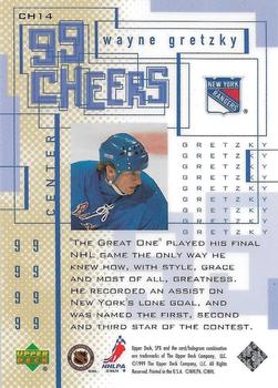1999-00 SPx - 99 Cheers #CH14 Wayne Gretzky Back