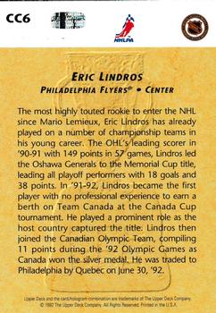 1992-93 Upper Deck - Calder Candidates #CC6 Eric Lindros Back