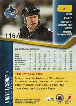1999-00 Stadium Club - One of a Kind #3 Mark Messier Back
