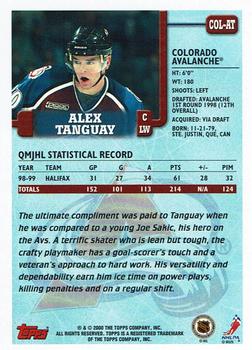 1999-00 Topps - Arena Giveaways #COL-AT Alex Tanguay Back
