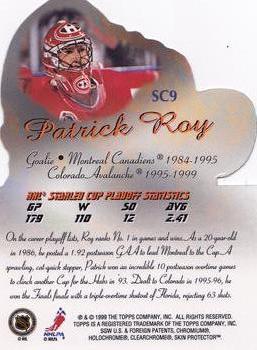 1999-00 Topps - Stanley Cup Heroes #SC9 Patrick Roy Back
