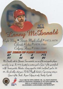 1999-00 Topps - Stanley Cup Heroes Refractors #SC5 Lanny McDonald Back