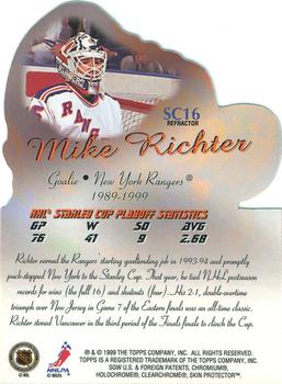 1999-00 Topps - Stanley Cup Heroes Refractors #SC16 Mike Richter Back