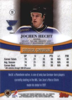 1999-00 Topps Gold Label - Class 2 #99 Jochen Hecht Back