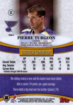 1999-00 Topps Gold Label - Class 2 #65 Pierre Turgeon Back