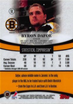1999-00 Topps Gold Label - Class 3 #52 Byron Dafoe Back