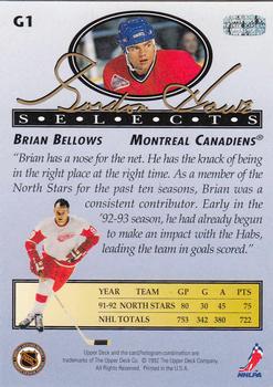 1992-93 Upper Deck - Gordie Howe Selects #G1 Brian Bellows Back