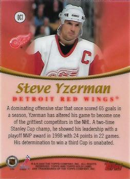 1999-00 Topps Gold Label - Quest for the Cup #QC1 Steve Yzerman Back