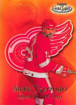1999-00 Topps Gold Label - Quest for the Cup #QC1 Steve Yzerman Front