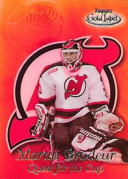 1999-00 Topps Gold Label - Quest for the Cup #QC5 Martin Brodeur Front