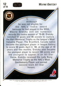 1992-93 Upper Deck - Hockey Heroes: Wayne Gretzky #12 Wayne Gretzky Back