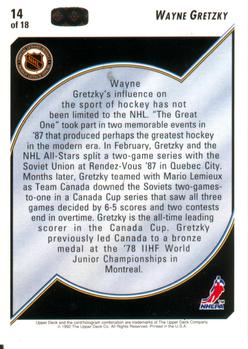 1992-93 Upper Deck - Hockey Heroes: Wayne Gretzky #14 Wayne Gretzky Back