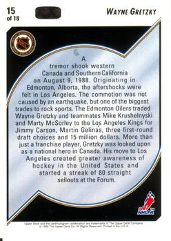 1992-93 Upper Deck - Hockey Heroes: Wayne Gretzky #15 Wayne Gretzky Back