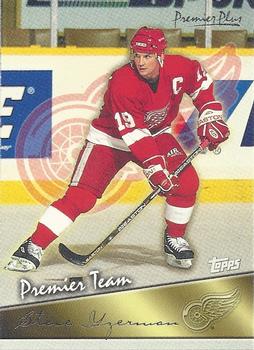 1999-00 Topps Premier Plus - Premier Team #PT7 Steve Yzerman Front
