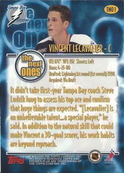 1999-00 Topps Premier Plus - The Next Ones #TNO1 Vincent Lecavalier Back