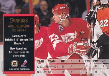 1993-94 Donruss #92 Mike Sillinger Back