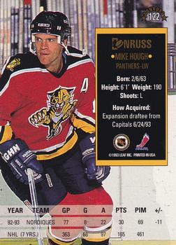 1993-94 Donruss #122 Mike Hough Back