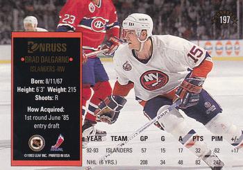 1993-94 Donruss #197 Brad Dalgarno Back