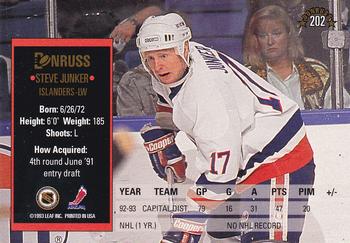 1993-94 Donruss #202 Steve Junker Back