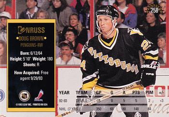 1993-94 Donruss #258 Doug Brown Back