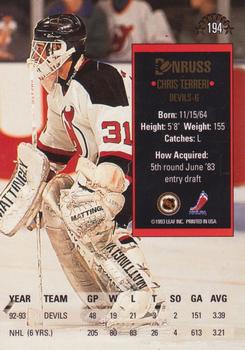 1993-94 Donruss #194 Chris Terreri Back