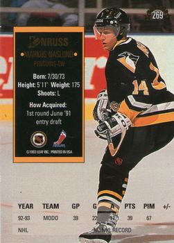 1993-94 Donruss #269 Markus Naslund Back