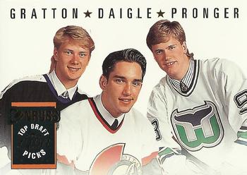 1993-94 Donruss #393 Alexander Daigle / Chris Pronger / Chris Gratton Front