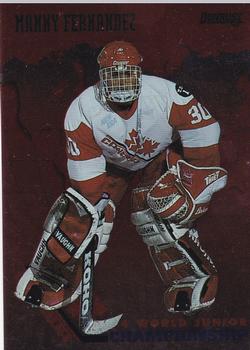 1993-94 Donruss - 1994 World Junior Championship Canada #CAN 10 Manny Fernandez Front