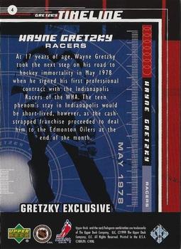 1999-00 Upper Deck - Gretzky Exclusives #4 Wayne Gretzky Back