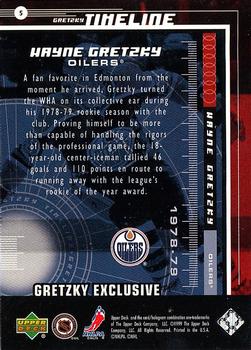 1999-00 Upper Deck - Gretzky Exclusive #5 Wayne Gretzky Back