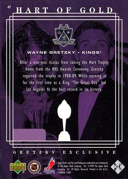 1999-00 Upper Deck - Gretzky Exclusive #47 Wayne Gretzky Back