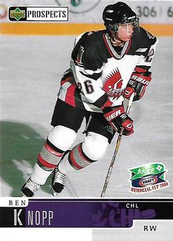 1999-00 Upper Deck Sobeys Kraft Memorial Cup #9 Ben Knopp Front