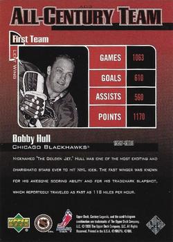 1999-00 Upper Deck Century Legends - All Century Team #AC3 Bobby Hull Back