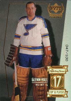 1999-00 Upper Deck Century Legends - Century Collection #17 Glenn Hall Front