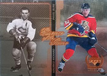1999-00 Upper Deck Century Legends - Essence of the Game #E6 Maurice Richard / Pavel Bure Front