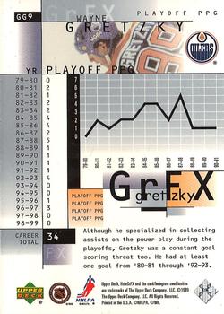1999-00 Upper Deck HoloGrFX - Gretzky GrFx #GG9 Wayne Gretzky Back