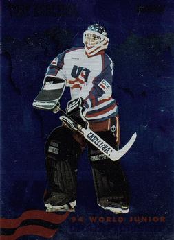 1993-94 Donruss - 1994 World Junior Championship USA #USA 11 Toby Kvalevog Front