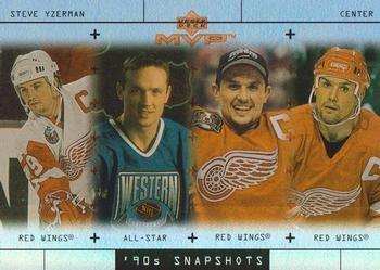 1999-00 Upper Deck MVP - 90's Snapshots #S7 Steve Yzerman Front