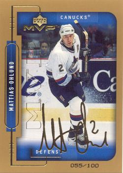 1999-00 Upper Deck MVP - Gold Script #207 Mattias Ohlund Front