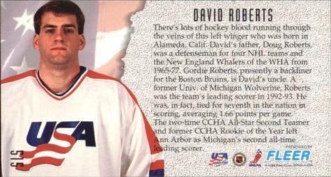 1993-94 Fleer PowerPlay #515 David Roberts Back