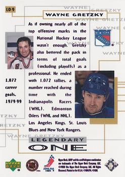 1999-00 Upper Deck MVP - Legendary One #LO9 Wayne Gretzky Back