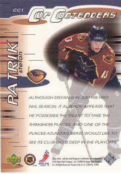 1999-00 Upper Deck MVP Stanley Cup Edition - Cup Contenders #CC1 Patrik Stefan Back