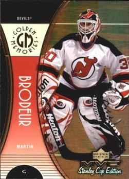1999-00 Upper Deck MVP Stanley Cup Edition - Golden Memories #GM6 Martin Brodeur Front