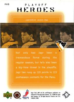1999-00 Upper Deck MVP Stanley Cup Edition - Playoff Heroes #PH9 Jaromir Jagr Back