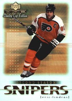 1999-00 Upper Deck MVP Stanley Cup Edition - Second Season Snipers #SS7 Eric Lindros Front