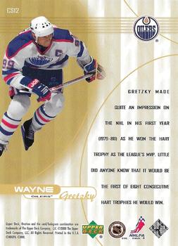 1999-00 Upper Deck Ovation - Center Stage #CS12 Wayne Gretzky Back