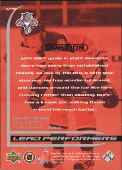1999-00 Upper Deck Ovation - Lead Performers #LP5 Pavel Bure Back