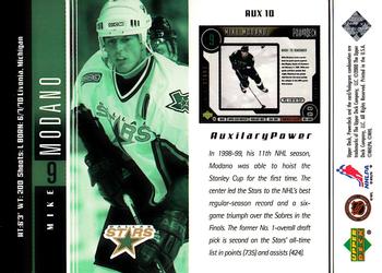 1999-00 Upper Deck PowerDeck - Auxiliary #AUX10 Mike Modano Back