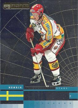 1999-00 Upper Deck Prospects - International Stars #IN2 Henrik Sedin Front